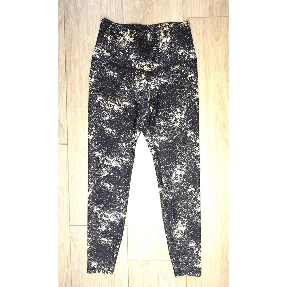 Old Navy Extra High Rise Go Dry Powersoft Legging Women's Size L Black & White